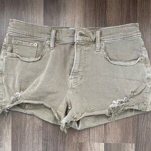 NWOT Lucky Brand green cutoff jean shorts